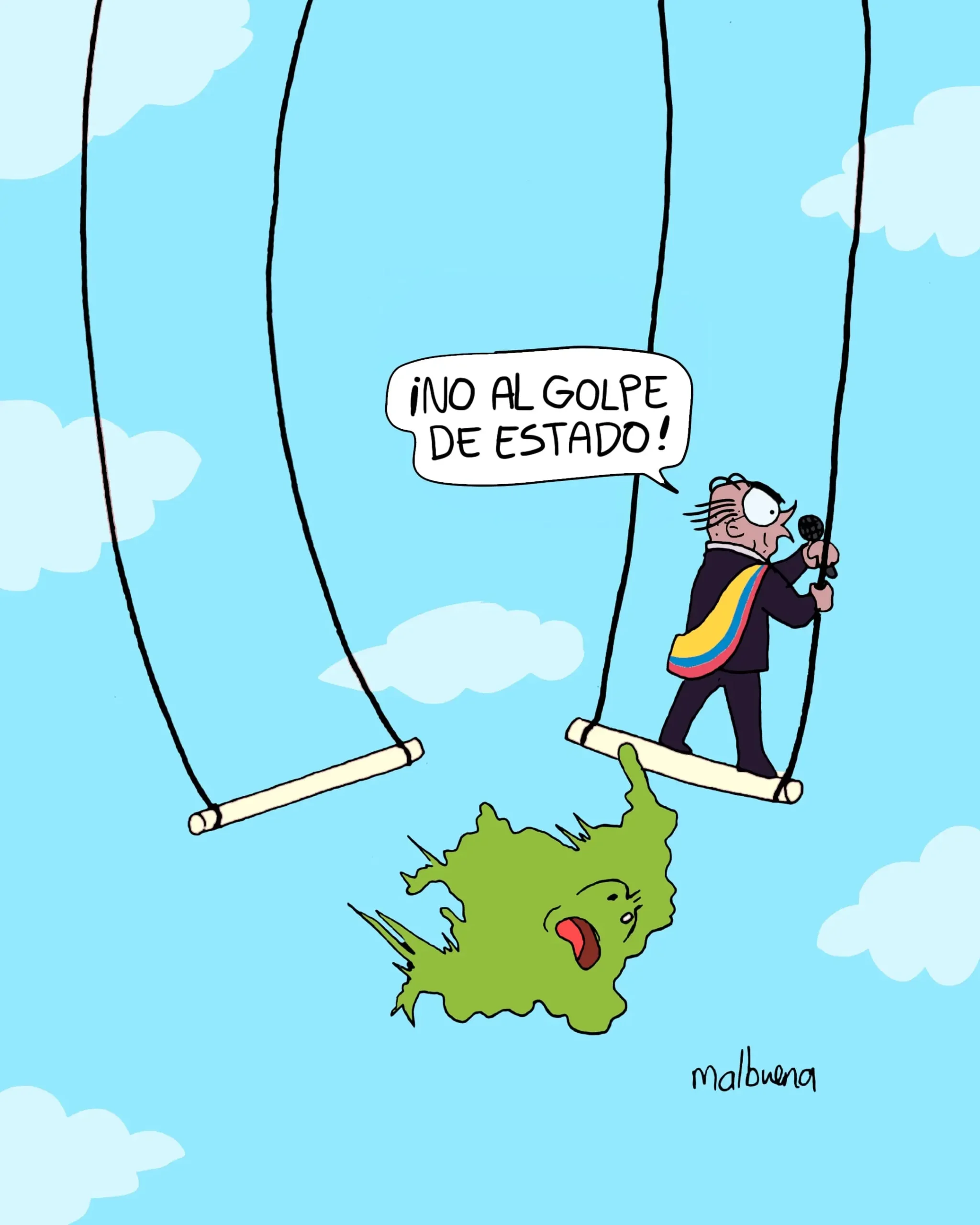 En las nubes
