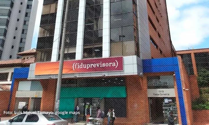 Fachada de la sede principal de la Fiduprevisora en Bogotá