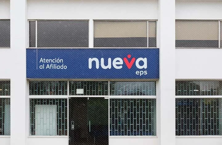 Fachada de la sede de la Nueva EPS en La Dorada Caldas