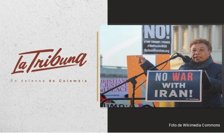 Congresista Barbara Lee en protesta contra guerra con Irán