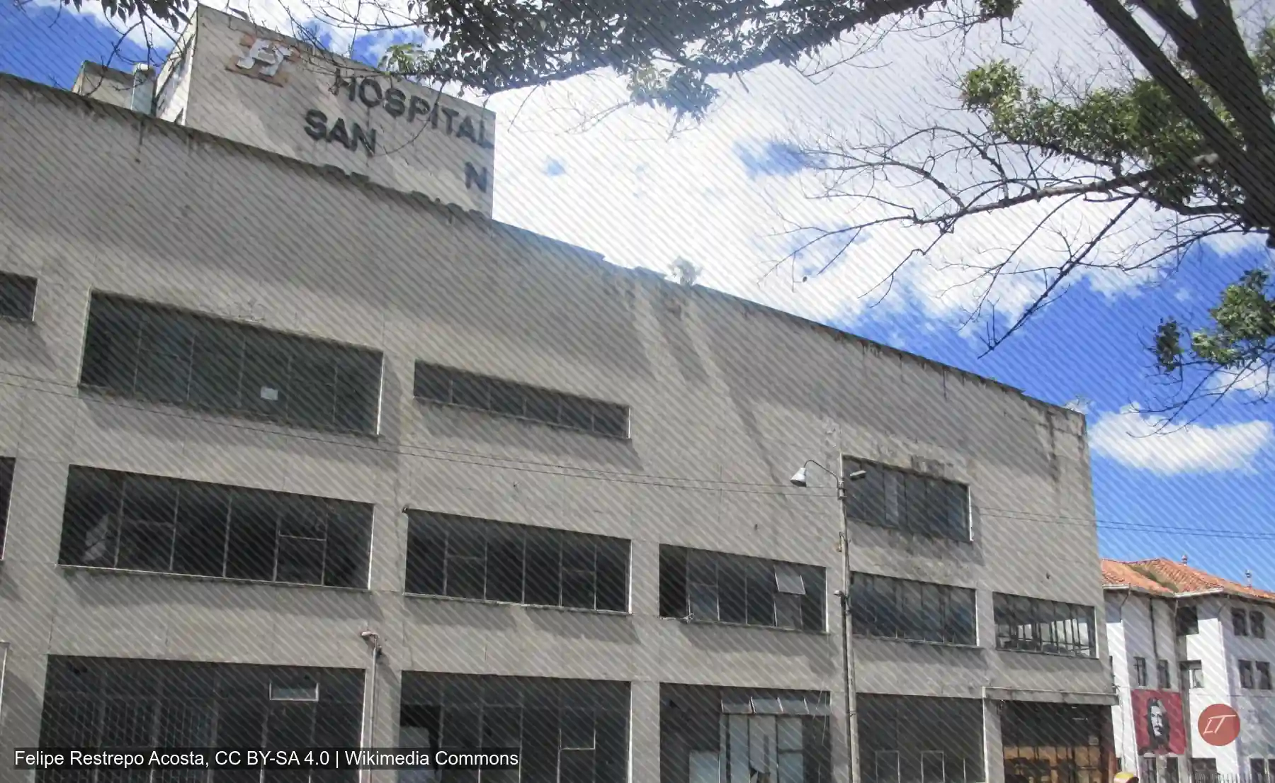 Fachada del Hospital San Juan de Dios en Bogotá
