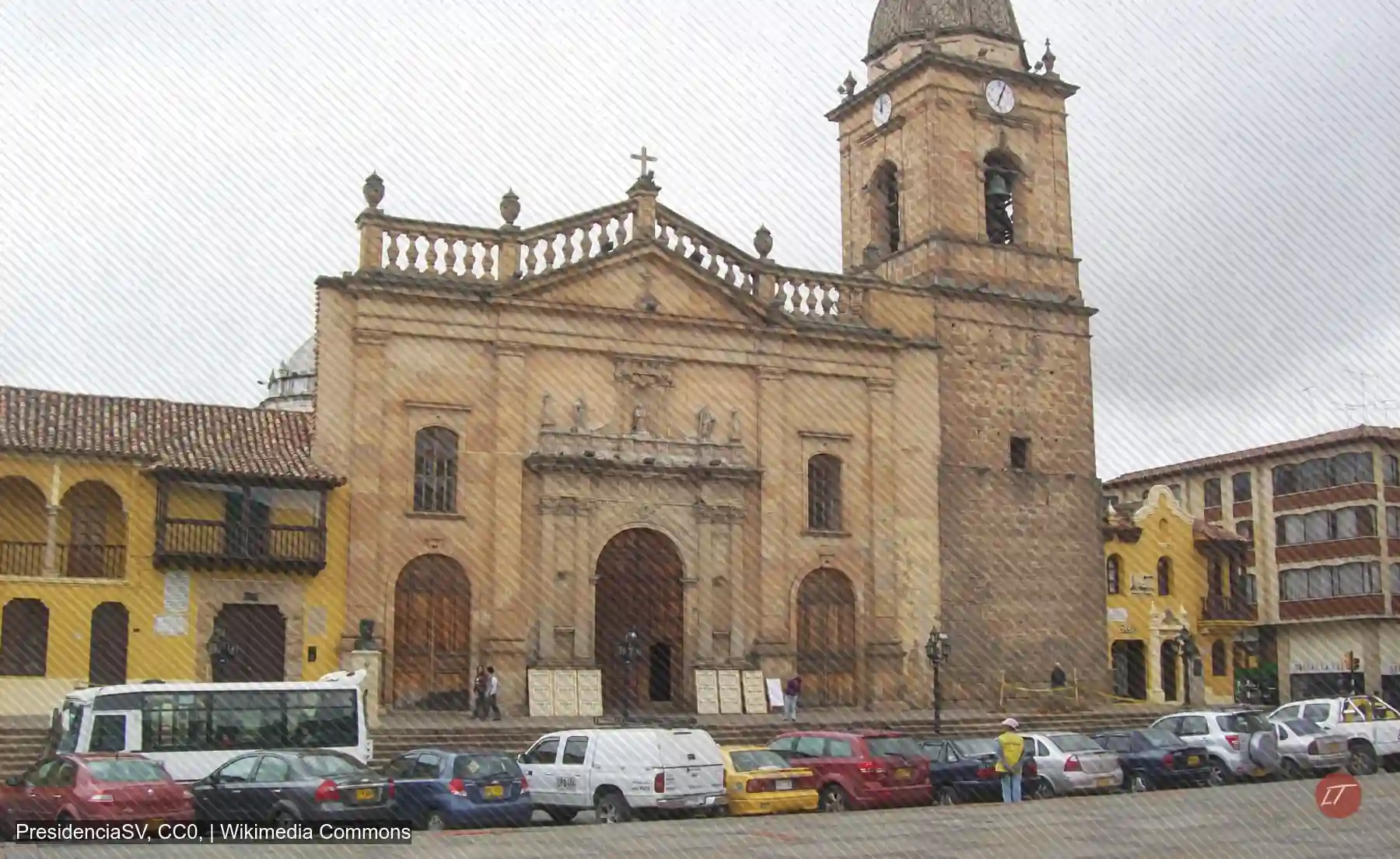 Catedral de Tunja en el centro histórico de Boyacá