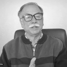 Gustavo Triana Suárez, exdirectivo de la USO y la CUT, gesticula sentado