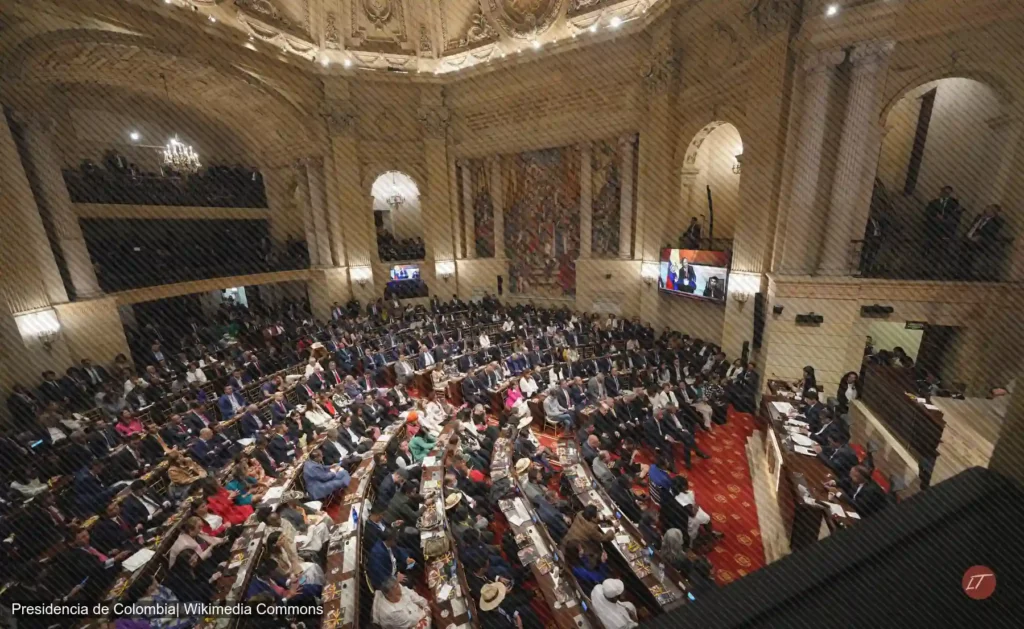 Congresistas reunidos durante instalación del Congreso de Colombia